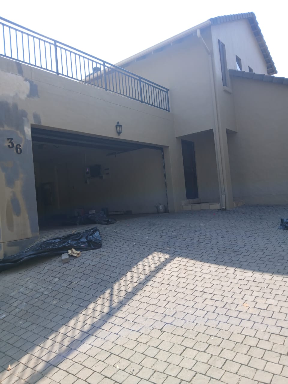 Freshly painted double-storey home exterior